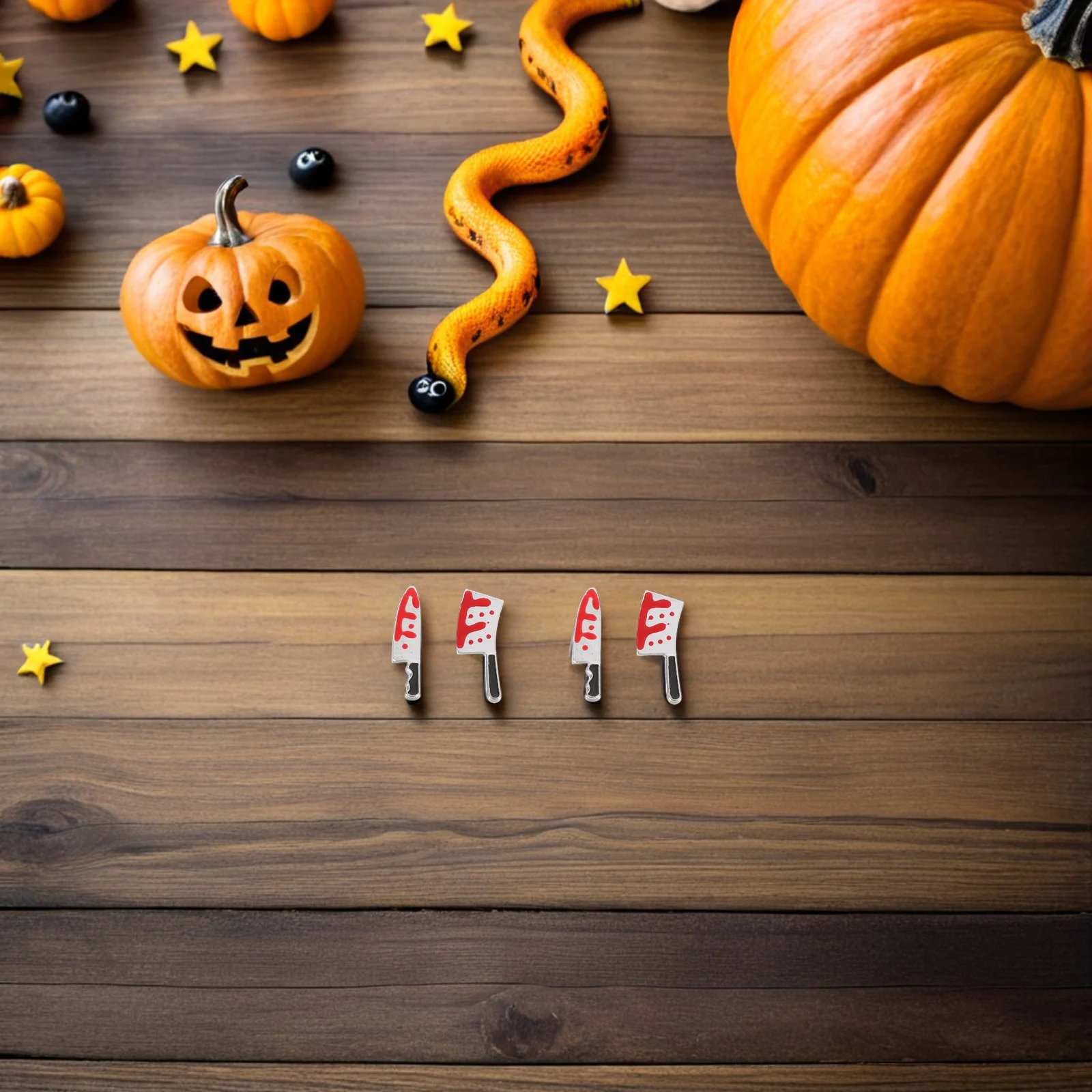 40pcs Blood Knife Charms Halloween Horror Metal Punk Jewelry DIY Accessories Bloody Nail Art Supplies Halloween Party
40pcs Blood Knife Charms Halloween Horror Metal Punk Jewelry DIY Accessories Bloody Nail Art Supplies Halloween Party