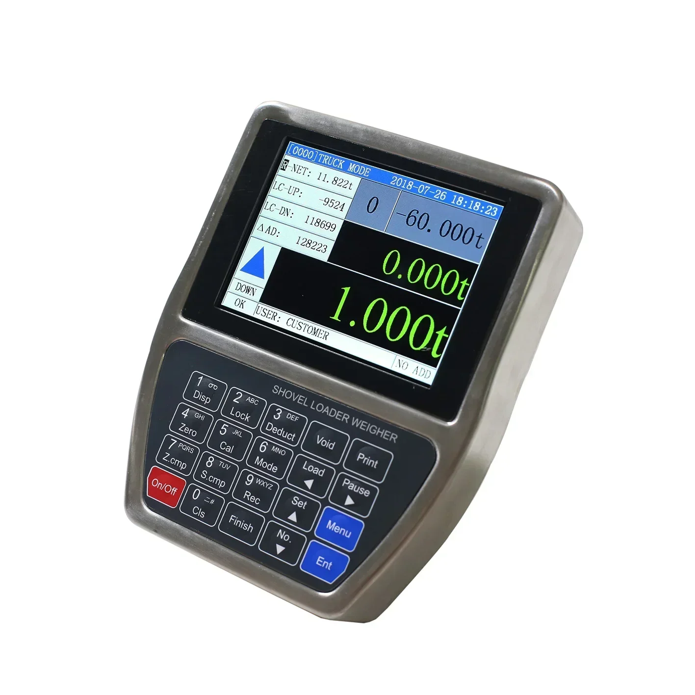 On Board Weighing Systems Shovel Wheel Loader Indicator With Stainless Steel Shell BST106-N59