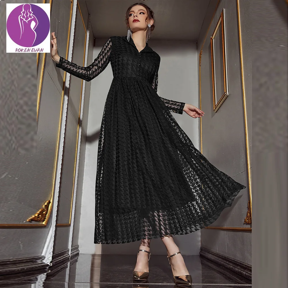 2022 Maxi Dresses For Women Summer 2022 Muslim Abaya Wedding Dubai Fashion V Neck Lace Office Lady Dress
2022 Maxi Dresses For Women Summer 2022 Muslim Abaya Wedding Dubai Fashion V Neck Lace Office Lady Dress