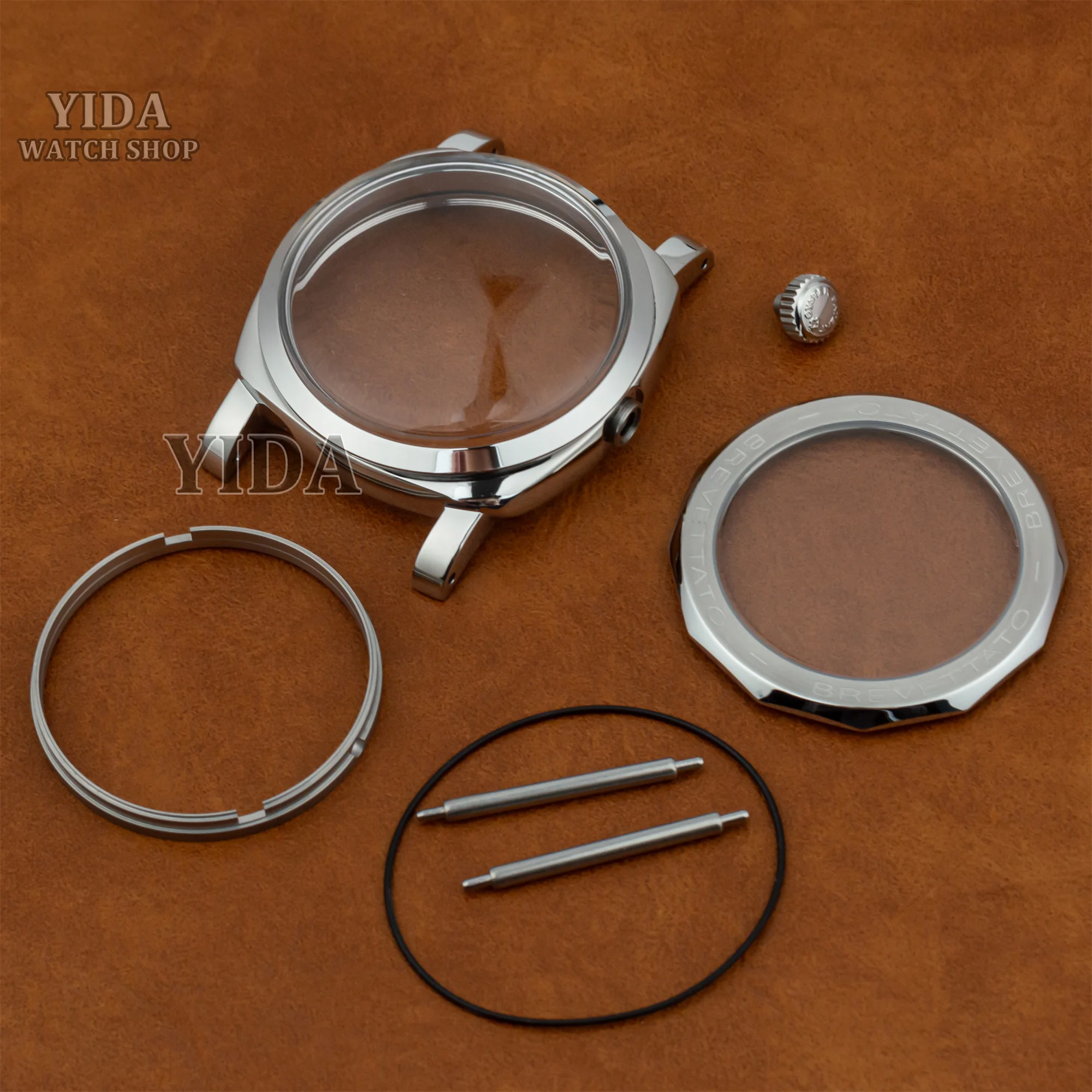 Stainless Steel Mod Case for PAM Vintage Case Retro 47mm Watch Case 10ATM Waterproof fit 6152 ETA6497/6498/ST3600 Movement Parts
Stainless Steel Mod Case for PAM Vintage Case Retro 47mm Watch Case 10ATM Waterproof fit 6152 ETA6497/6498/ST3600 Movement Parts