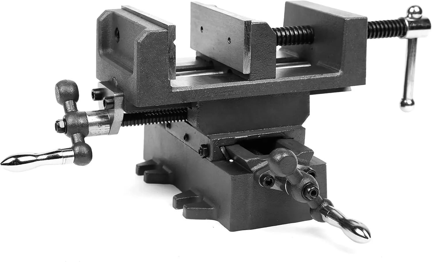 4,25-дюймовые перекрестные тиски с комбинированным ползунком для фрезерных и сверлильных станков, черные
4,25-дюймовые перекрестные тиски с комбинированным ползунком для фрезерных и сверлильных станков, черные