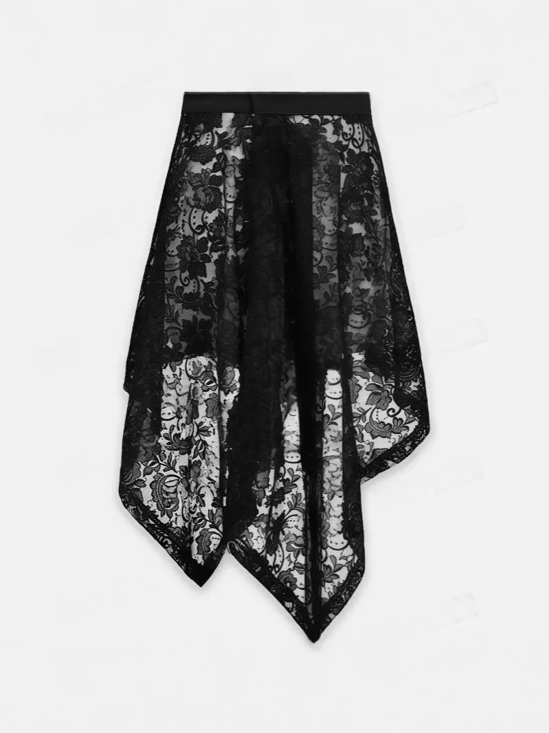 Heavy Embroidered Lace Skirt with Floral Jacquard Hollow Out Layering A-Line Mini Skirt Women's Streetwear Stretch Summer Skirt
Heavy Embroidered Lace Skirt with Floral Jacquard Hollow Out Layering A-Line Mini Skirt Women's Streetwear Stretch Summer Skirt