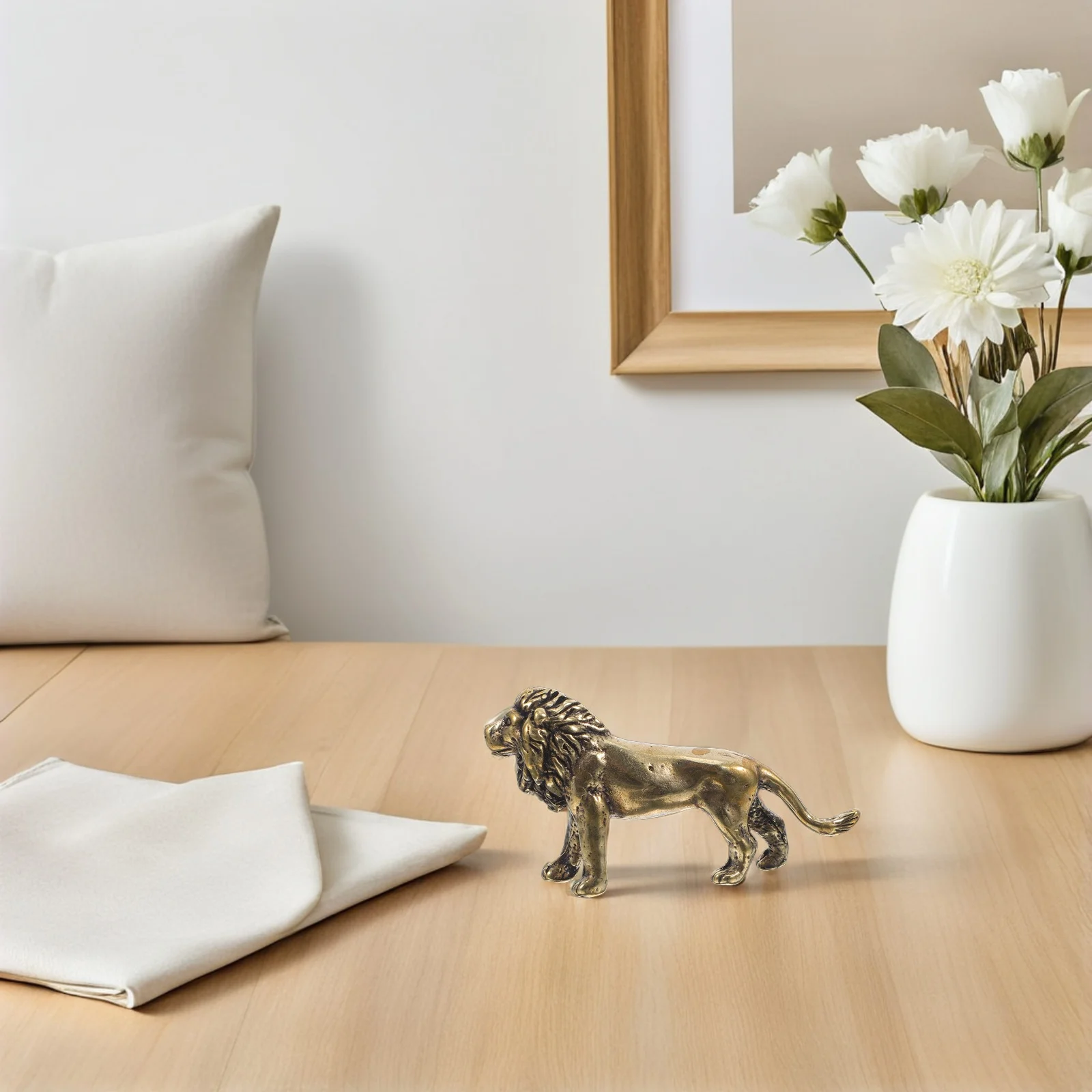 Brass Retro Lion Statue Compact Desktop Decoration For Home Office Table Decor Brass Decorative Lion Craft
Brass Retro Lion Statue Compact Desktop Decoration For Home Office Table Decor Brass Decorative Lion Craft