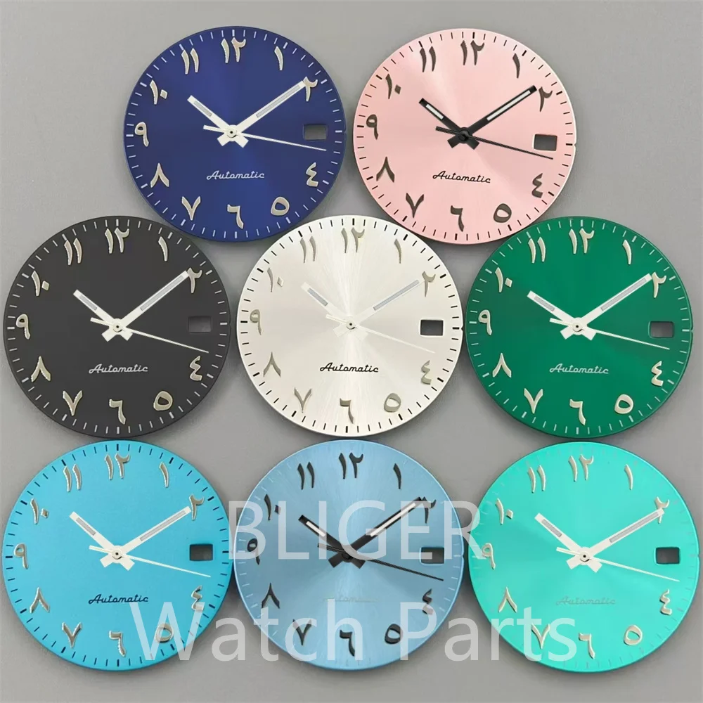 BLIGER 29mm NH35 Watch Dial Arabic Letter Numerals Dial With Hands Set Fit NH35 NH36 Mechanical Movement Men Watch Accessories
BLIGER 29mm NH35 Watch Dial Arabic Letter Numerals Dial With Hands Set Fit NH35 NH36 Mechanical Movement Men Watch Accessories