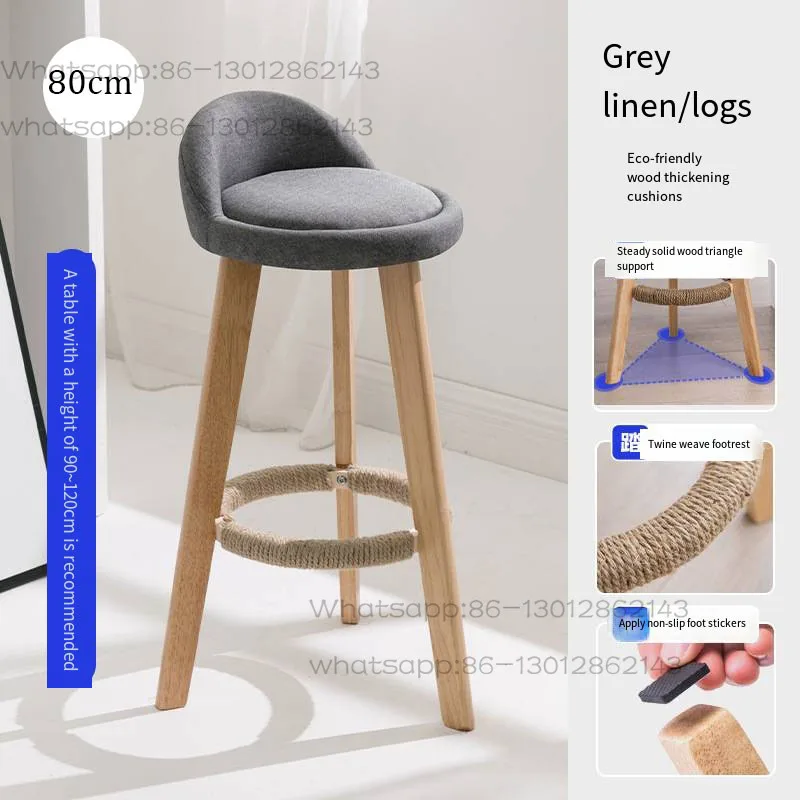 Bar Height Bar Stools Without Back Wooden Tall Stools for Kitchen Island Modern Bar Chairs Cotton and Linen Barstools Furniture
Bar Height Bar Stools Without Back Wooden Tall Stools for Kitchen Island Modern Bar Chairs Cotton and Linen Barstools Furniture