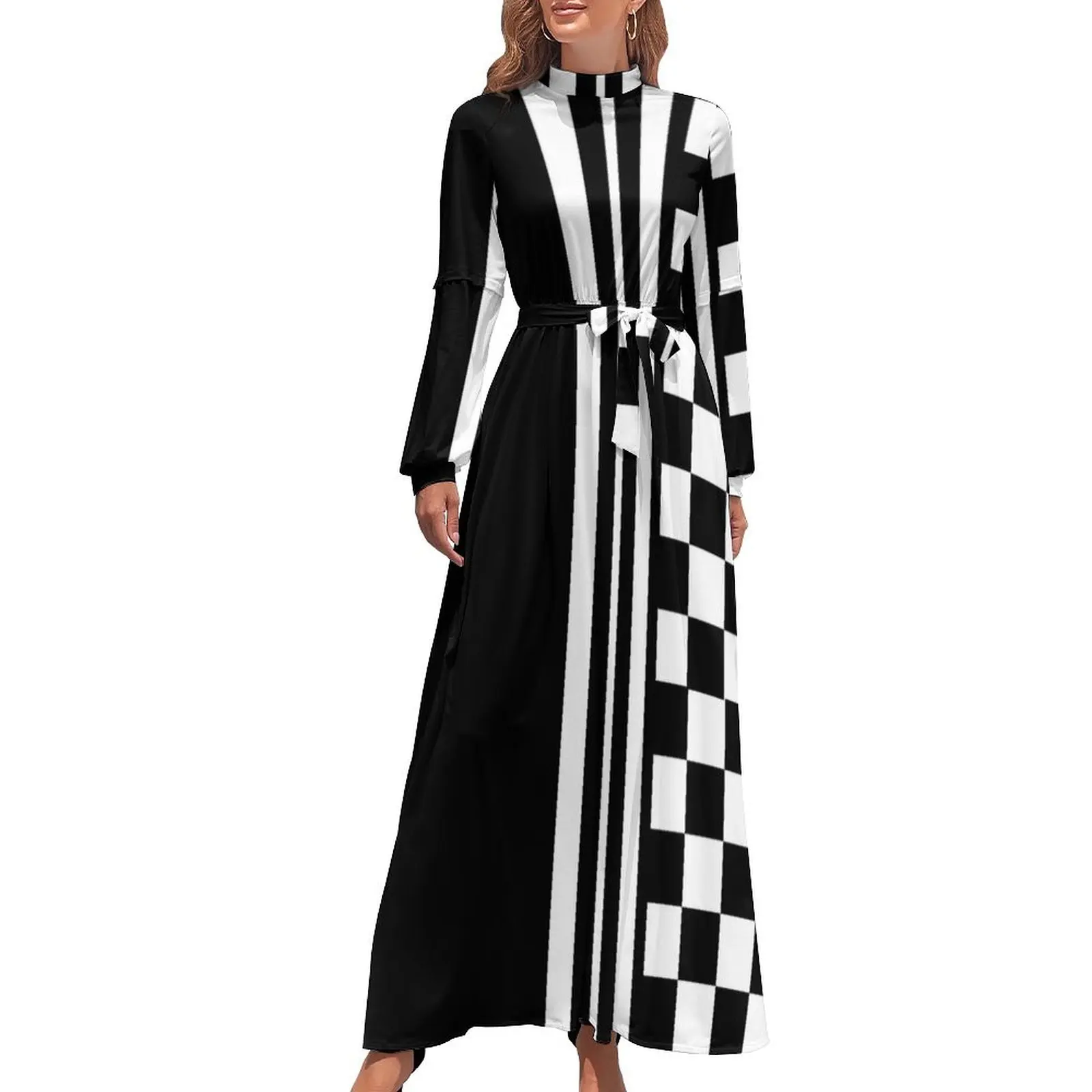 Stylish black and white ska inspired Long Dress cute dress Women dresses summer sexy dress for women korean style
Stylish black and white ska inspired Long Dress cute dress Women dresses summer sexy dress for women korean style