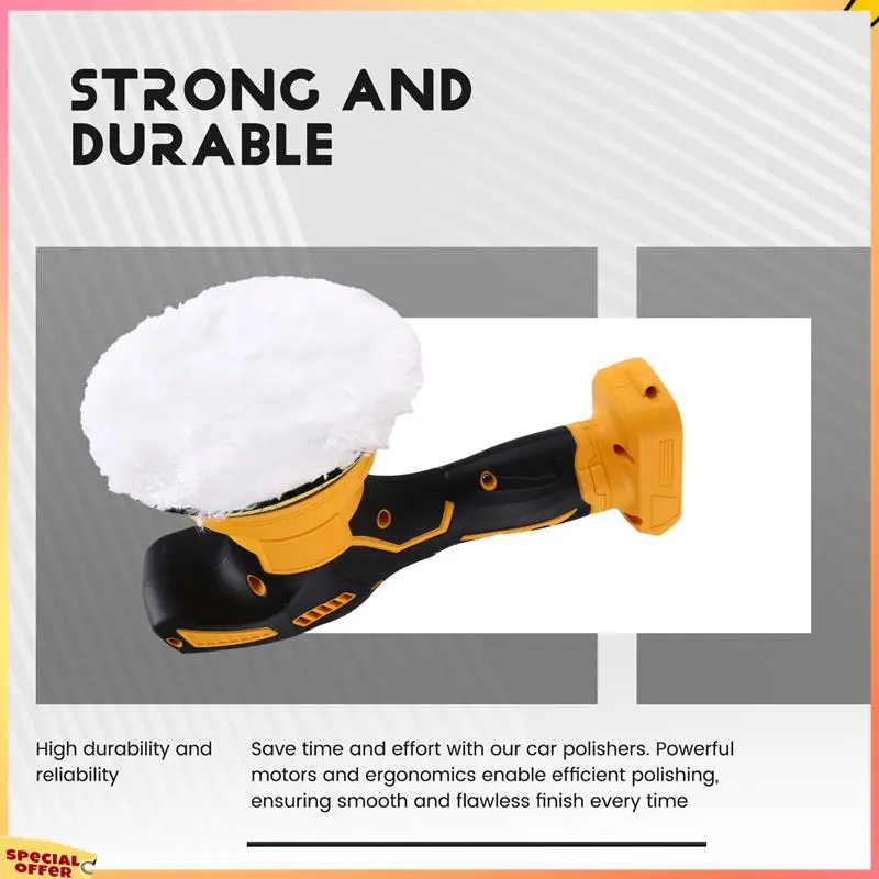 ABFI Electric Polisher Adjustable Auto Cordless Electric Waxing Sanding Sealing Glaze Tool For 18V 20V Battery Power Too 
ABFI Electric Polisher Adjustable Auto Cordless Electric Waxing Sanding Sealing Glaze Tool For 18V 20V Battery Power Too