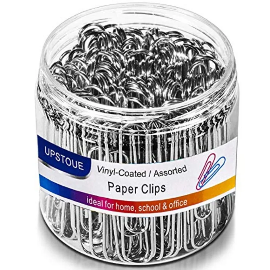 Paper Clips, 100 Pack Paper Clips Large 2Inch 50mm,Durable and Rust Resistant Coating. for Office, School Document Organizing
Paper Clips, 100 Pack Paper Clips Large 2Inch 50mm,Durable and Rust Resistant Coating. for Office, School Document Organizing