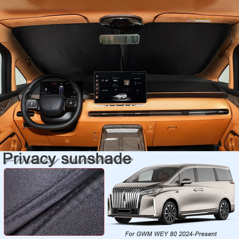 Автомобильный черный солнцезащитный козырек для окон для GWM WEY 80 2024-Present, автоматический анти-УФ-тепляционный защитный чехол, аксессуары для интерьера
Автомобильный черный солнцезащитный козырек для окон для GWM WEY 80 2024-Present, автоматический анти-УФ-тепляционный защитный чехол, аксессуары для интерьера