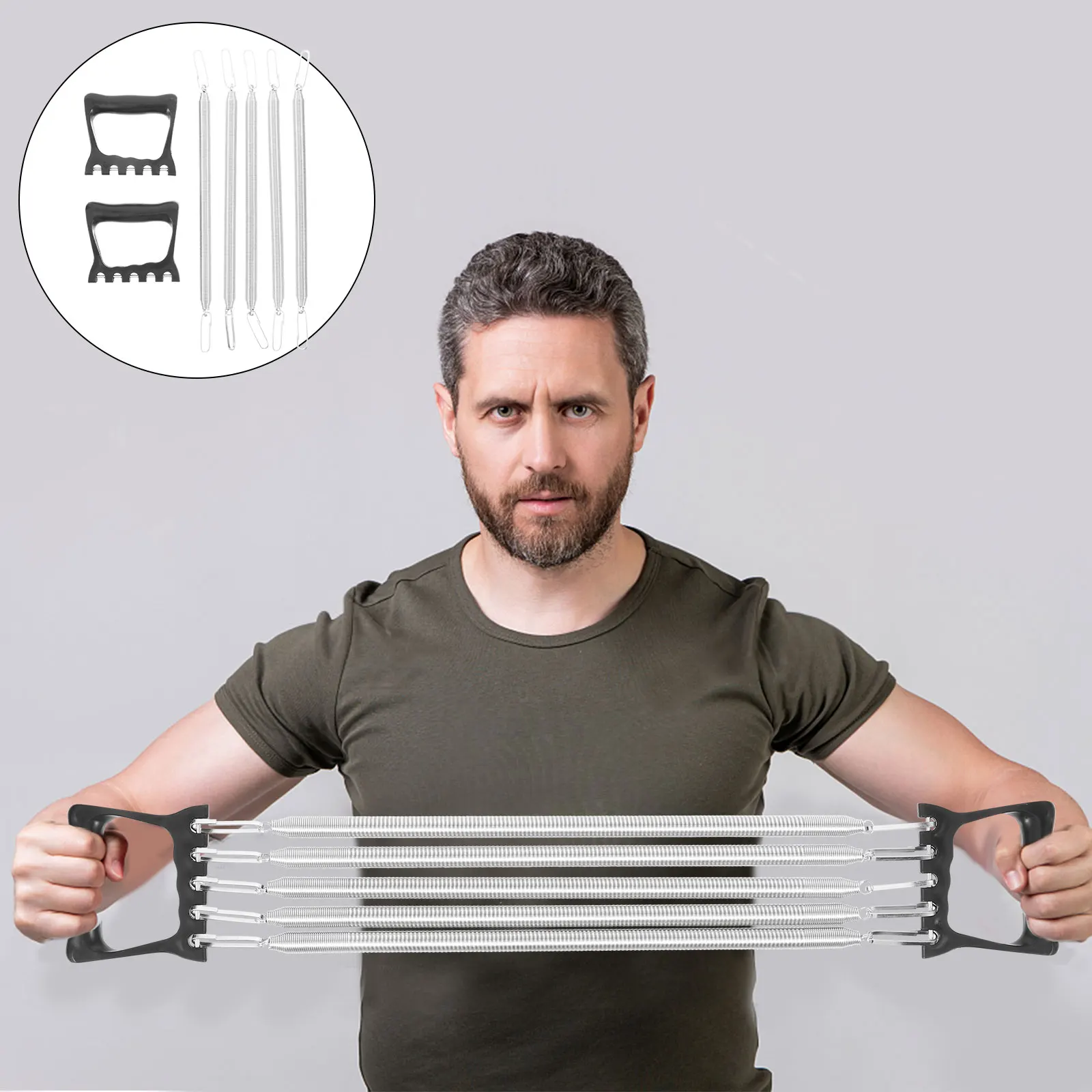 Plastic Handle Chest Exerciser Tensioner Chest Expander Exerciser Adjustable Grip Strength Trainer Fitness Equipment
Plastic Handle Chest Exerciser Tensioner Chest Expander Exerciser Adjustable Grip Strength Trainer Fitness Equipment