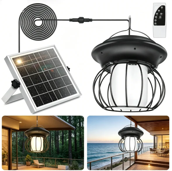 Solar Light Outdoor Garden IP65 Waterproof Hanging Solar Lantern with Remote Control 10 Brightness & Timing Modes 5V 3.5W Solar
Solar Light Outdoor Garden IP65 Waterproof Hanging Solar Lantern with Remote Control 10 Brightness & Timing Modes 5V 3.5W Solar