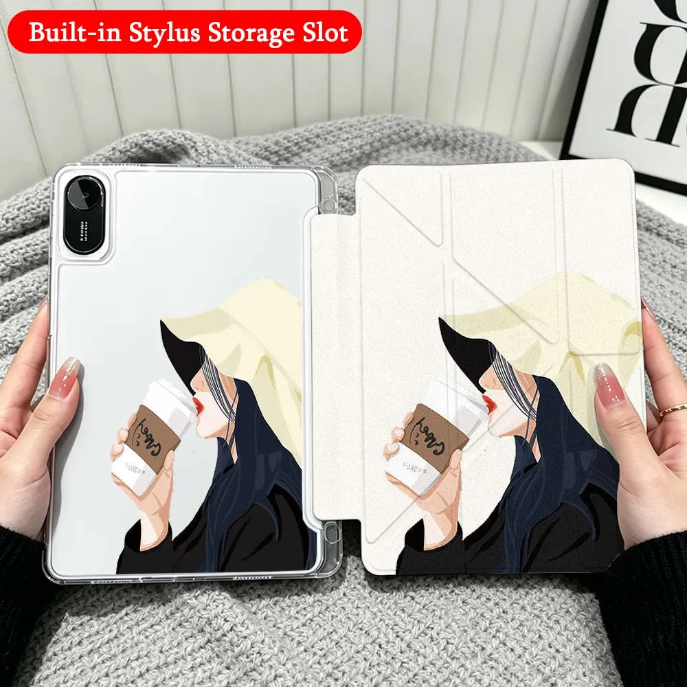 Cartoon Girl Case For Xiaomi Redmi Poco Pad 5 6 7 8 Pro SE 11 11.2 12.1 Inch Transparent Y-Shaped Folding Tablet
Cartoon Girl Case For Xiaomi Redmi Poco Pad 5 6 7 8 Pro SE 11 11.2 12.1 Inch Transparent Y-Shaped Folding Tablet