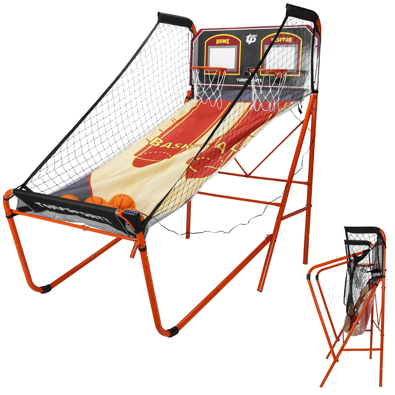 Arcade Cage Basketball Game LED Electronic Scoring Indoor Double Electronic Basketball Machine Inflation Pump for 2 Players Home
Arcade Cage Basketball Game LED Electronic Scoring Indoor Double Electronic Basketball Machine Inflation Pump for 2 Players Home