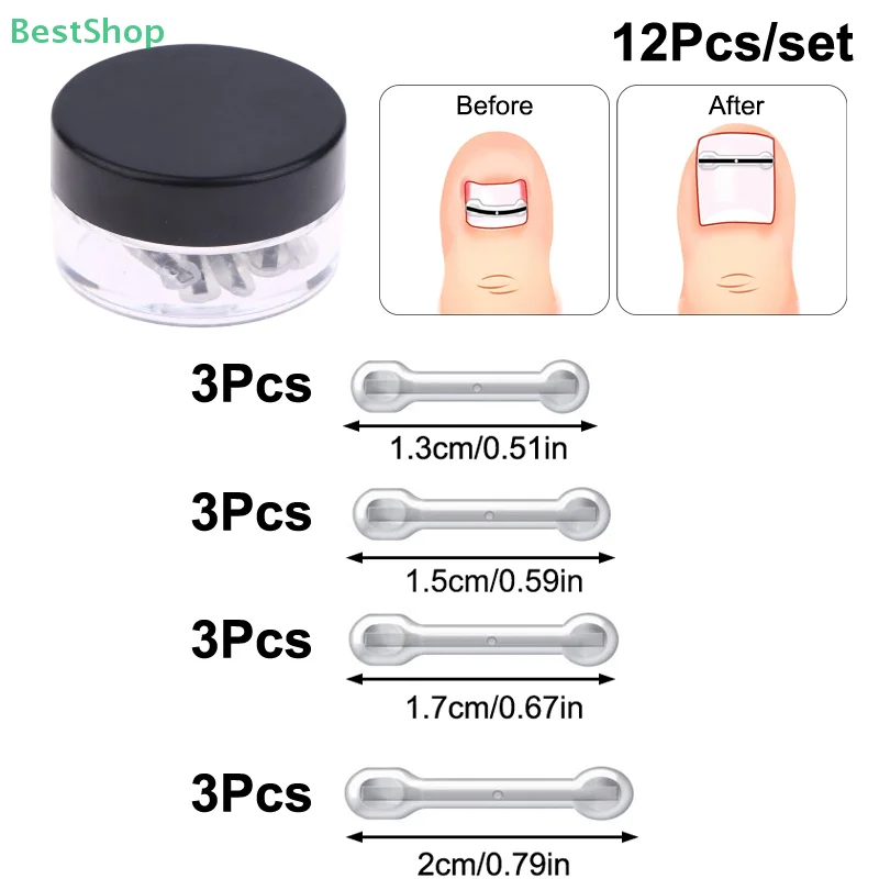 12Pcs Ingrown Toenail Treatment Kit With 4 Multi-Sizes,Titanium Alloy Ingrown Nail Corrector Tools For Curved Toenail Corrector
12Pcs Ingrown Toenail Treatment Kit With 4 Multi-Sizes,Titanium Alloy Ingrown Nail Corrector Tools For Curved Toenail Corrector