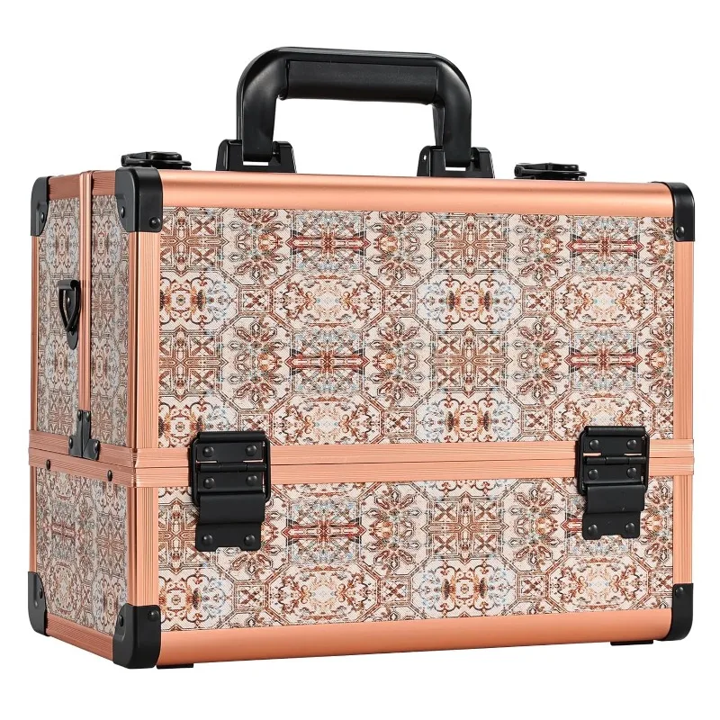 Makeup Train Case Extra Large Makeup Organizer Case 6 Trays Cosmetic Box with Shoulder Strap Portable Travel Makeup Case
Makeup Train Case Extra Large Makeup Organizer Case 6 Trays Cosmetic Box with Shoulder Strap Portable Travel Makeup Case