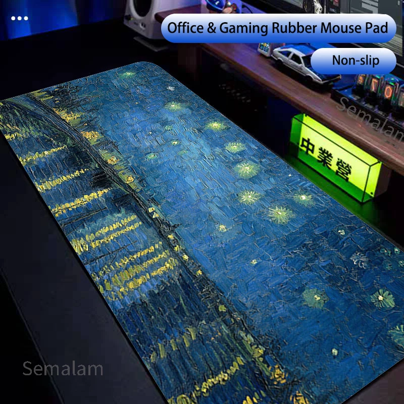 1pc Classic Van Gogh Wheatfield Desk Mat XXL Gaming Mouse Pad Oil Painting Non-slip Rubber Base for PC Game Office Alfombrilla
1pc Classic Van Gogh Wheatfield Desk Mat XXL Gaming Mouse Pad Oil Painting Non-slip Rubber Base for PC Game Office Alfombrilla