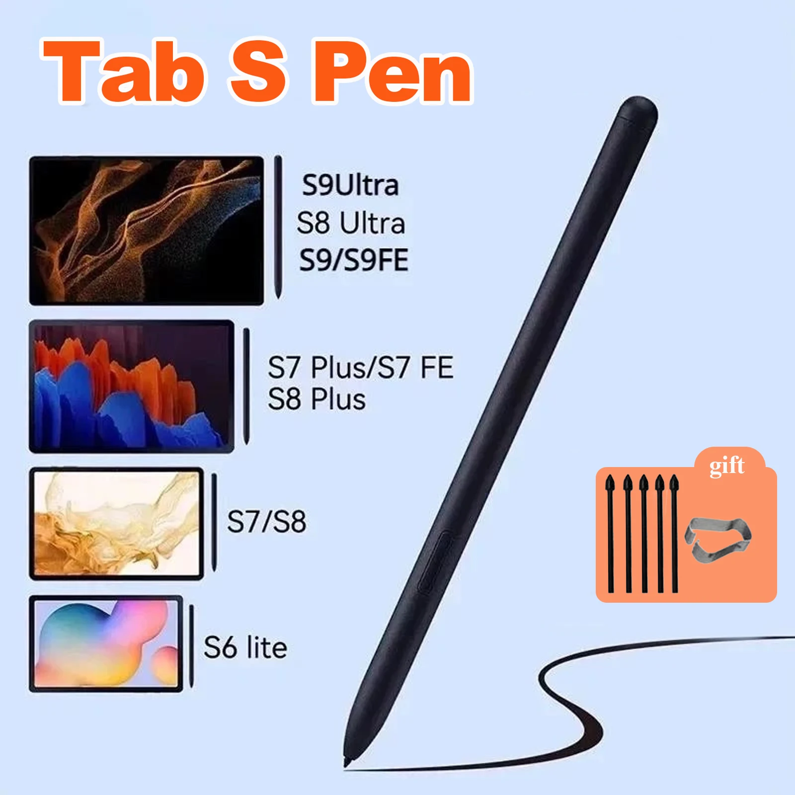 Touch Pencil Stylus Pen for Samsung Galaxy Tablet Tab S6 Lite P610 P615 S8 S9 S9FE S7 FE S7 Touch Pen without Bluetooth
Touch Pencil Stylus Pen for Samsung Galaxy Tablet Tab S6 Lite P610 P615 S8 S9 S9FE S7 FE S7 Touch Pen without Bluetooth