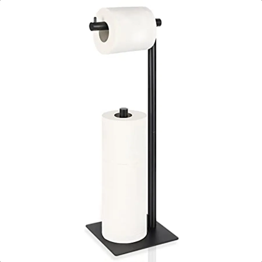 Toilet Paper Holder Stand Toilet Paper Roll Holder Stand Freestanding Black Toilet Paper Holder for Bathroom Toilet Tissue Stor
Toilet Paper Holder Stand Toilet Paper Roll Holder Stand Freestanding Black Toilet Paper Holder for Bathroom Toilet Tissue Stor