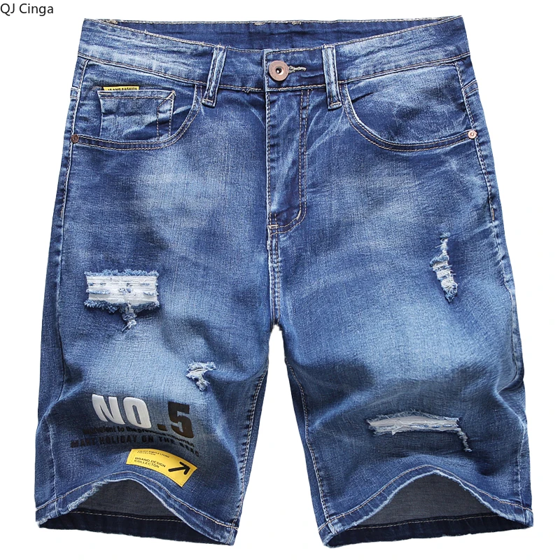 Новые летние мужские рваные джинсовые шорты, слегка эластичная джинсовая ткань, доступны в синем и черном цвете, азиатские размеры 32-46. 
Новые летние мужские рваные джинсовые шорты, слегка эластичная джинсовая ткань, доступны в синем и черном цвете, азиатские размеры 32-46.