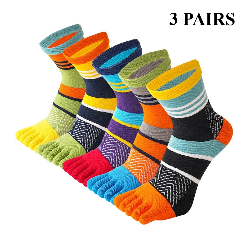 3 Pairs Men Toe Socks Fashion Man Striped Five Finger Socks Colorful Vintage Sports Crew Socks Athletic High Quality Cotton
3 Pairs Men Toe Socks Fashion Man Striped Five Finger Socks Colorful Vintage Sports Crew Socks Athletic High Quality Cotton