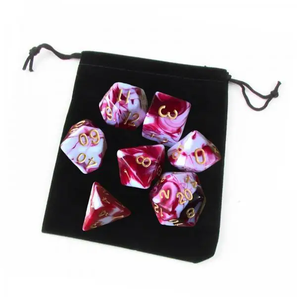 Polyhedral Dices Acrylic 7 Piece Set Durable Aesthetic Casino Game for RPG Tabletop Math Learning
Polyhedral Dices Acrylic 7 Piece Set Durable Aesthetic Casino Game for RPG Tabletop Math Learning