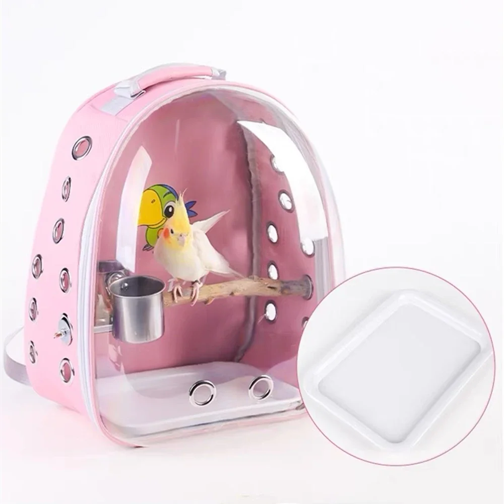 Bird Carrier Bird Cage with Prech Feeder & Tray for Parakeet Cockatiel Parrot Bunny Travel Acrylic Portable Pet Backpack Bag
Bird Carrier Bird Cage with Prech Feeder & Tray for Parakeet Cockatiel Parrot Bunny Travel Acrylic Portable Pet Backpack Bag