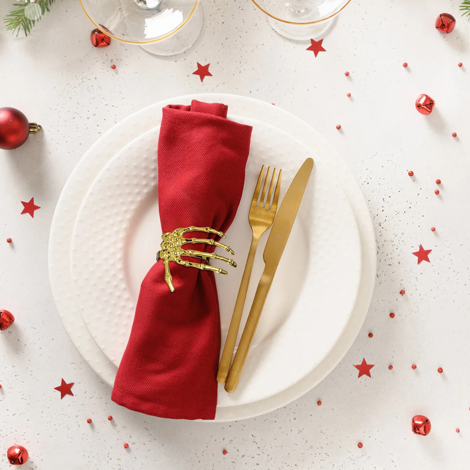 6Pcs Halloween Ghost Palm Shaped Napkin Buckles Exquisite Chic Dining Table Decorations Creative Stylish Supplies
6Pcs Halloween Ghost Palm Shaped Napkin Buckles Exquisite Chic Dining Table Decorations Creative Stylish Supplies