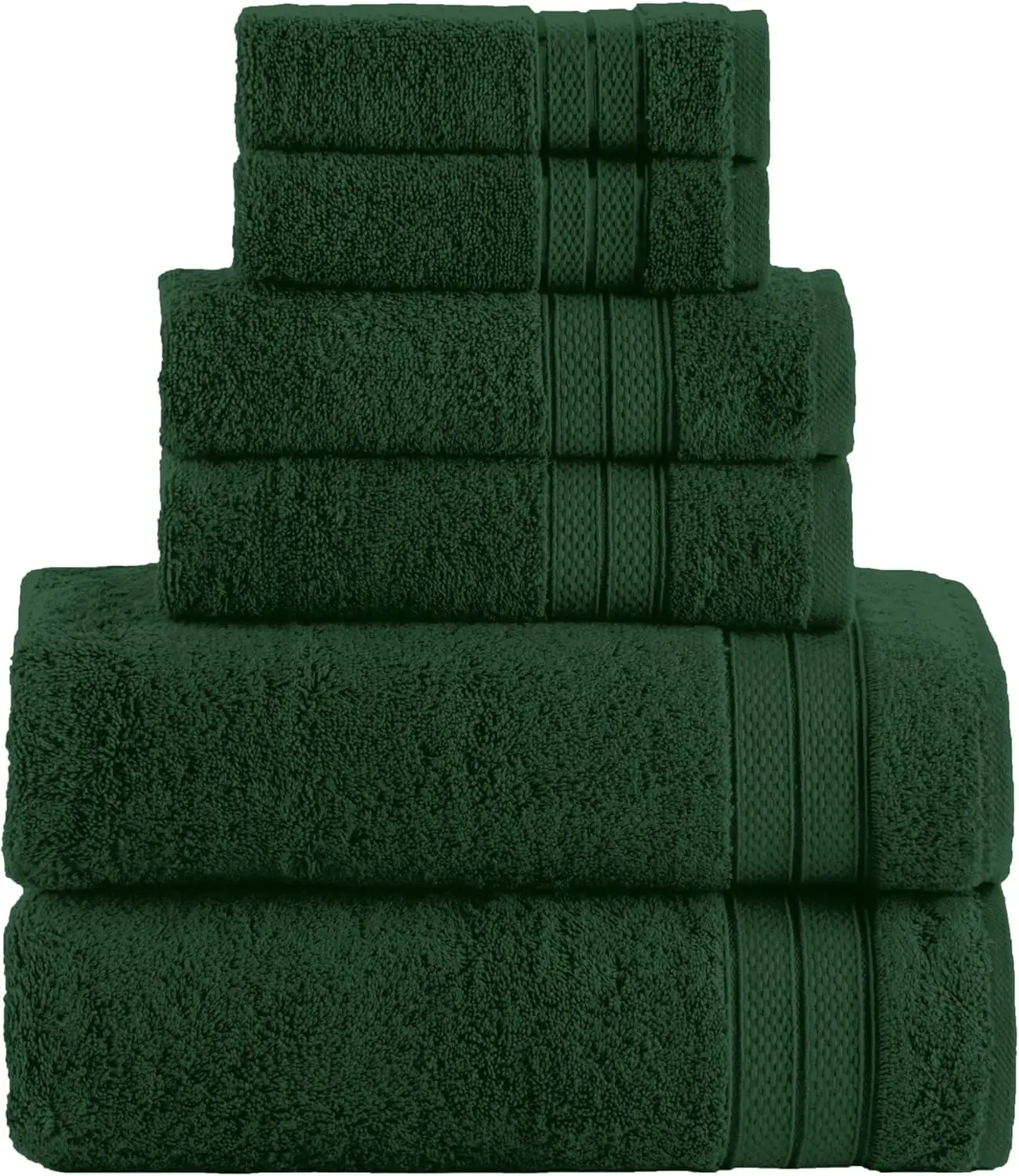 Luxury 6-Piece Turkish Cotton Towel Set, Soft Popcorn Design, Quick-Drying Forest Green
Luxury 6-Piece Turkish Cotton Towel Set, Soft Popcorn Design, Quick-Drying Forest Green