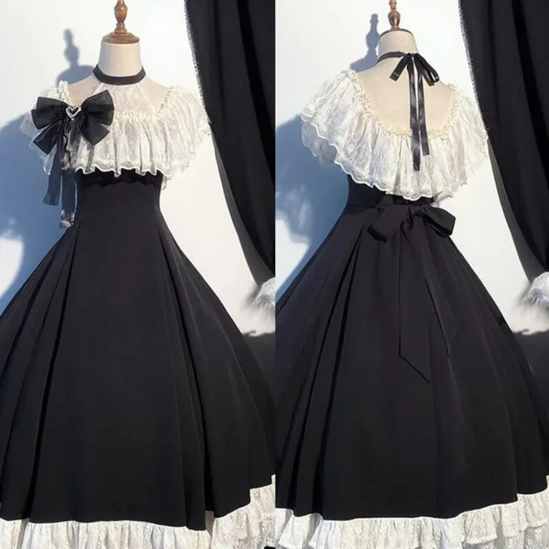 Bow Y2K Dresses Half Summer Love Song Halter Off-Shoulder Elegant CLA Series Plus Size Lolita Dress Heavy Lace Long Dresses New
Bow Y2K Dresses Half Summer Love Song Halter Off-Shoulder Elegant CLA Series Plus Size Lolita Dress Heavy Lace Long Dresses New