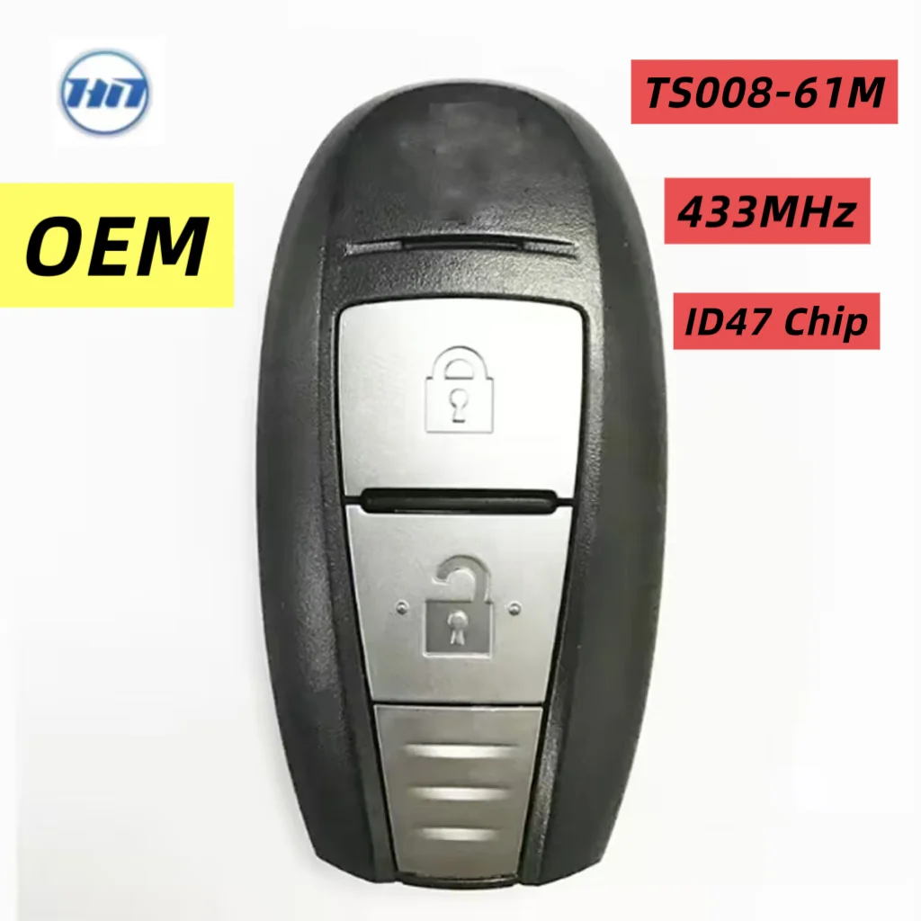 OEM TS008-61M 433 МГц ID47 для S-uzuki SX4 Swift Vitara Smart Key 2 кнопки
OEM TS008-61M 433 МГц ID47 для S-uzuki SX4 Swift Vitara Smart Key 2 кнопки