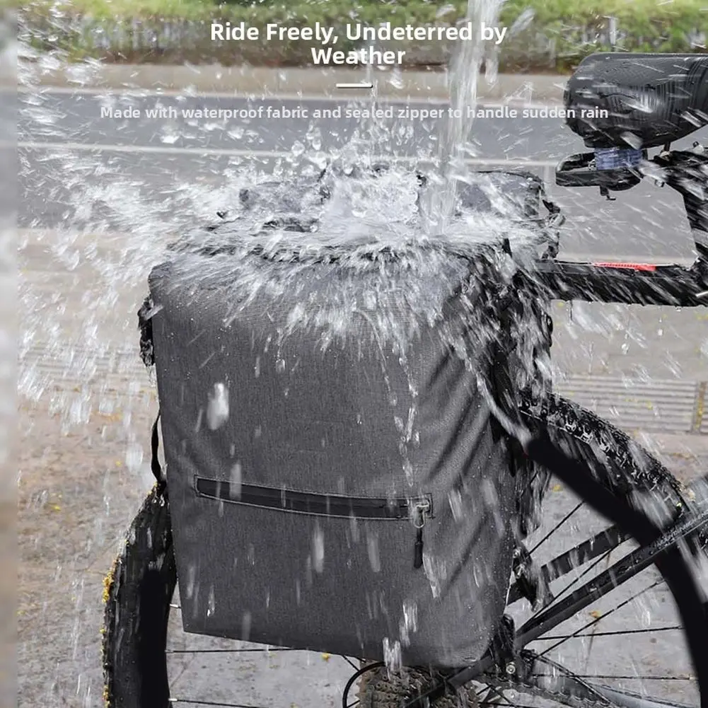 Bicycle Rear Seat Bag Large Capacity Waterproof Outdoor Luggage Bags Cycling Bike Trunk Pannier Bag Reflective Riding Backpack
Bicycle Rear Seat Bag Large Capacity Waterproof Outdoor Luggage Bags Cycling Bike Trunk Pannier Bag Reflective Riding Backpack