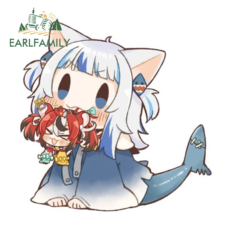 EARLFAMILY 13cm for Hololive Gawr Gura Kawaii Car Stickers Car Accessories Auto Decal Hot Anime Surfboard Creative Graphics
EARLFAMILY 13cm for Hololive Gawr Gura Kawaii Car Stickers Car Accessories Auto Decal Hot Anime Surfboard Creative Graphics