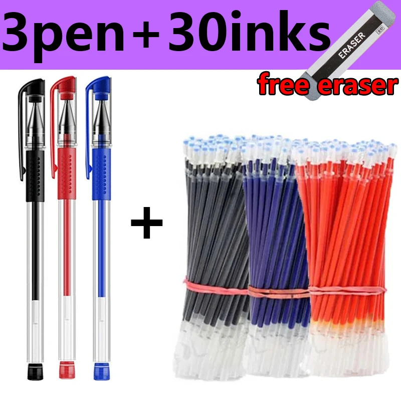 33PCS Gel Pen Set School supplies Black Blue Red ink Color 0.5mm Ballpoint pen Kawaii pen Students School Office Stationery
33PCS Gel Pen Set School supplies Black Blue Red ink Color 0.5mm Ballpoint pen Kawaii pen Students School Office Stationery