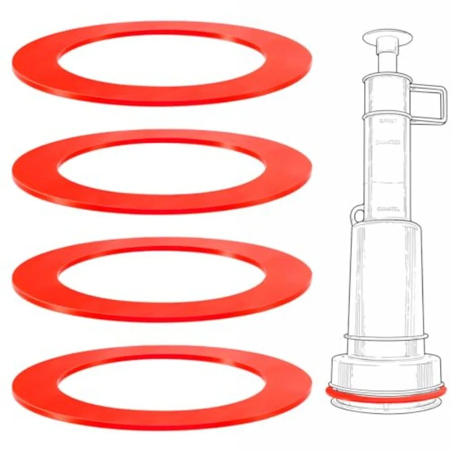 4 Pack Toilet Replacement Parts Flush Valve Seal Tank Gasket Compatible with Mansfield 210 and 211 Replacement for 630-0030
4 Pack Toilet Replacement Parts Flush Valve Seal Tank Gasket Compatible with Mansfield 210 and 211 Replacement for 630-0030