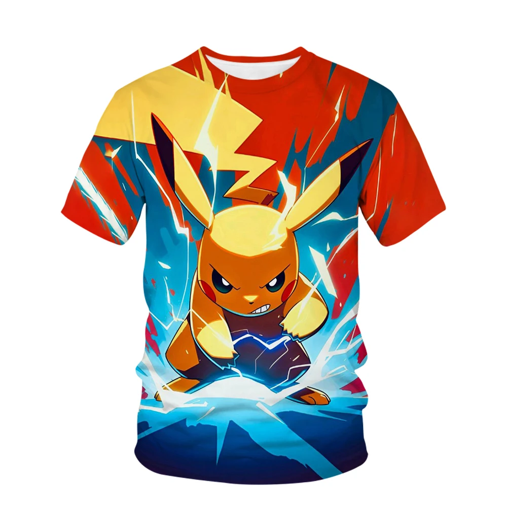 Children's 3D Short-sleeved Cosplay Anime Pikachu Fashion Casual T-shirt Pokemon Boys and Girls T-shirt Children's Clothing 7-13
Children's 3D Short-sleeved Cosplay Anime Pikachu Fashion Casual T-shirt Pokemon Boys and Girls T-shirt Children's Clothing 7-13