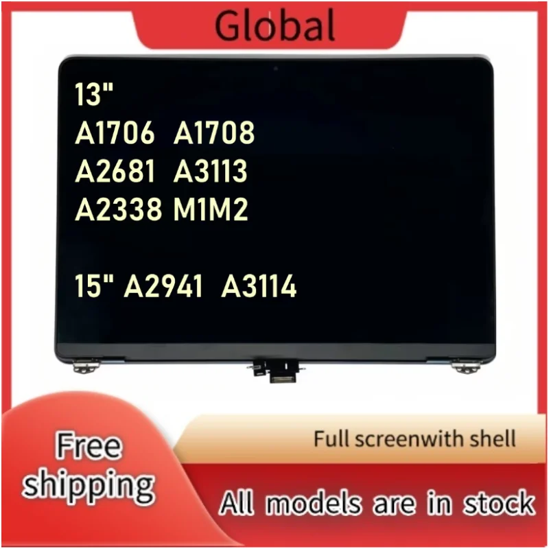 A1706 A1708 MAC New For Macbook Pro/Air 13" A2681 A3113 A2941 A3114 A2337 A2338 Laptop LCD Screen Display Assembly 2016-2023
A1706 A1708 MAC New For Macbook Pro/Air 13" A2681 A3113 A2941 A3114 A2337 A2338 Laptop LCD Screen Display Assembly 2016-2023
