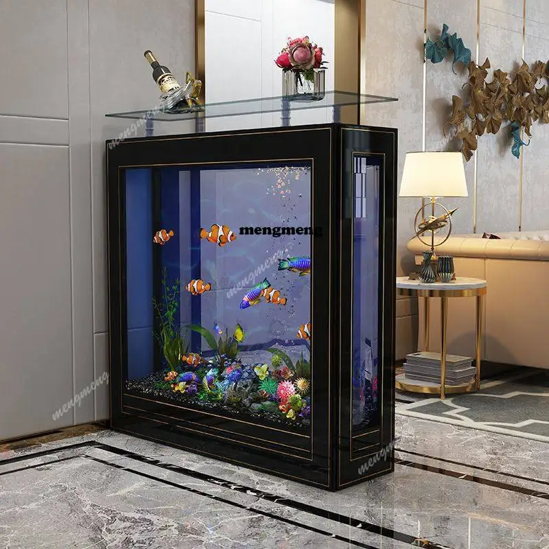 Light luxury fish tank bottom filter partition screen water-free wall ecological arowana tank aquarium customization
Light luxury fish tank bottom filter partition screen water-free wall ecological arowana tank aquarium customization