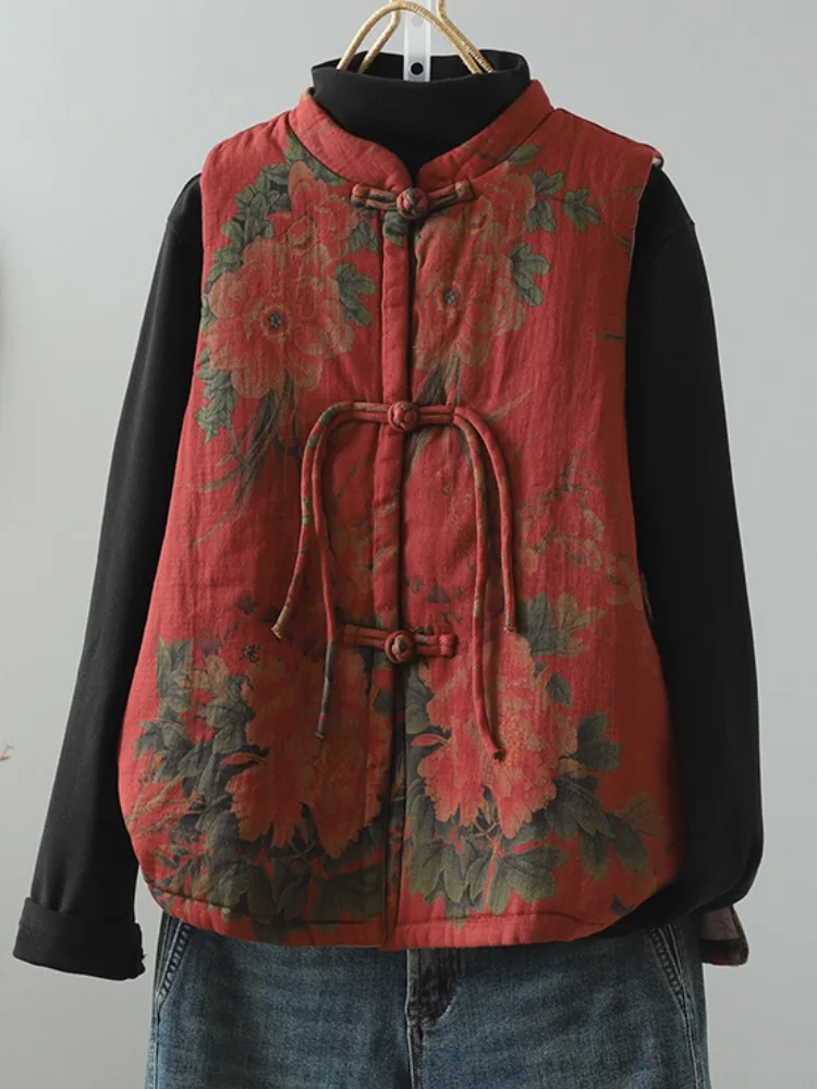 Женский хлопковый льняной жилет с принтом, тюнет, хлопковый теплый топ, воротник-стойка, дизайн на пуговицах, зимняя модная одежда для поездок на работу
Женский хлопковый льняной жилет с принтом, тюнет, хлопковый теплый топ, воротник-стойка, дизайн на пуговицах, зимняя модная одежда для поездок на работу