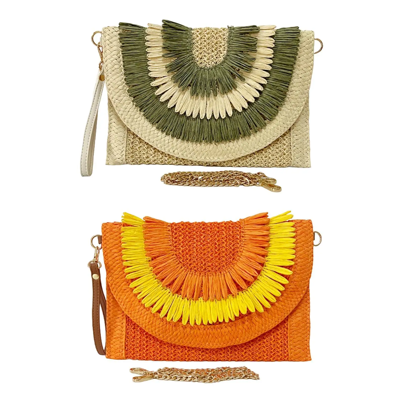Bohemian Handmade Woven Envelope Bag Elegant Clutch Wallet for Daily Outings
Bohemian Handmade Woven Envelope Bag Elegant Clutch Wallet for Daily Outings
