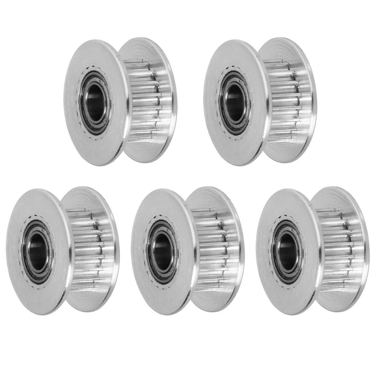 5Pcs 3D Printer Timing Belt Idler Pulley 20 Teeth Aluminum Alloy 5Mm Bore 6Mm Width Synchronous Wheel for Linear Movement
5Pcs 3D Printer Timing Belt Idler Pulley 20 Teeth Aluminum Alloy 5Mm Bore 6Mm Width Synchronous Wheel for Linear Movement