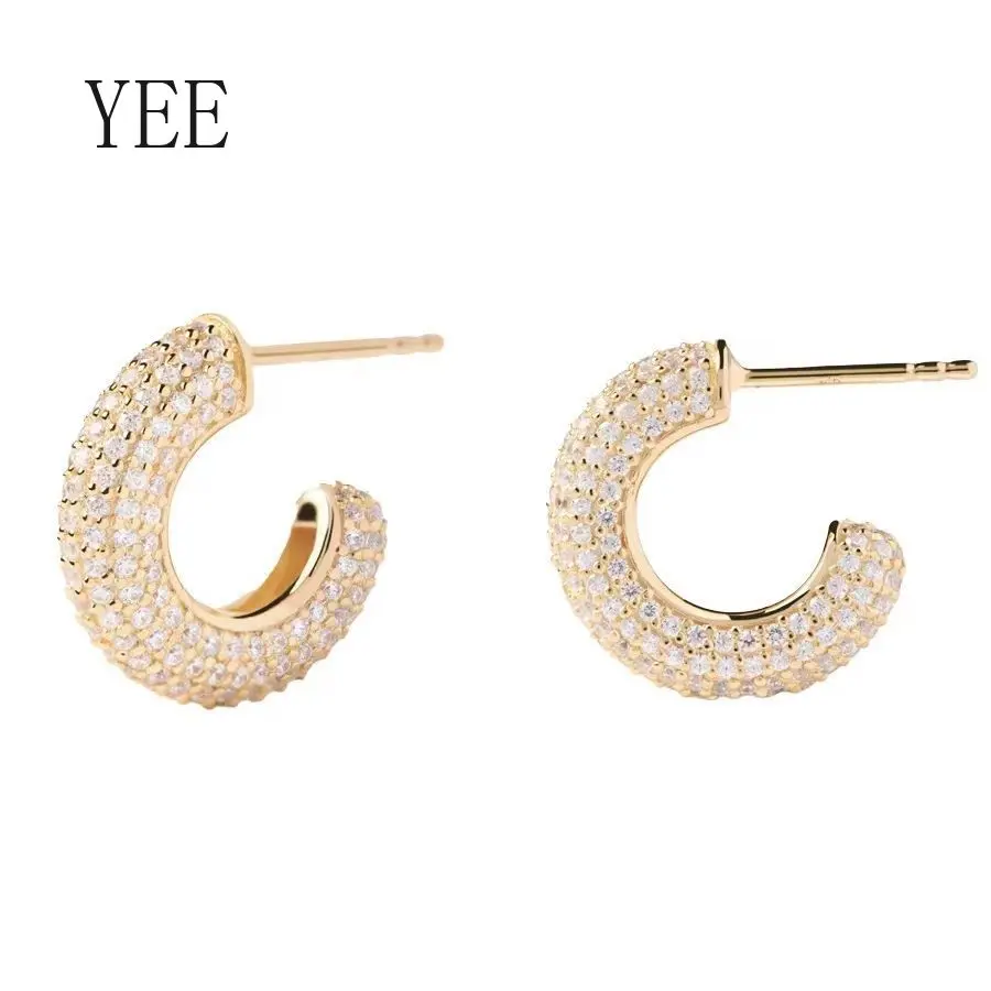 YEE New Zircon Earrings Silver Plated Earring for Woman with High Grade Sense Jewelry Accessories Gift
YEE New Zircon Earrings Silver Plated Earring for Woman with High Grade Sense Jewelry Accessories Gift