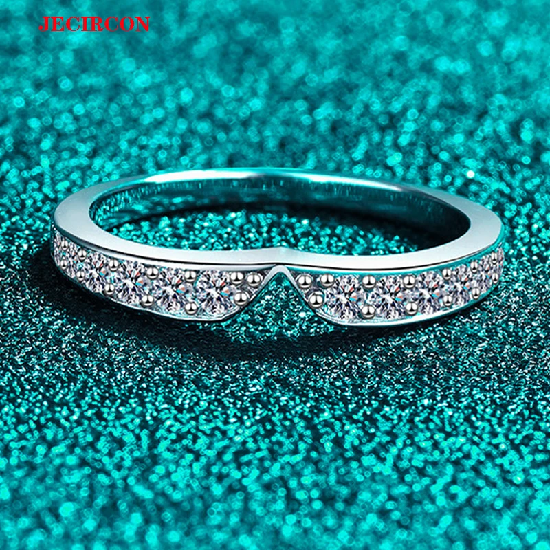 JECIRCON Luxury 925 Sterling Silver Full Pave Moissanite Ring Female Sparkling Diamond-Like Fashion Jewelry for Daily Party Wear
JECIRCON Luxury 925 Sterling Silver Full Pave Moissanite Ring Female Sparkling Diamond-Like Fashion Jewelry for Daily Party Wear