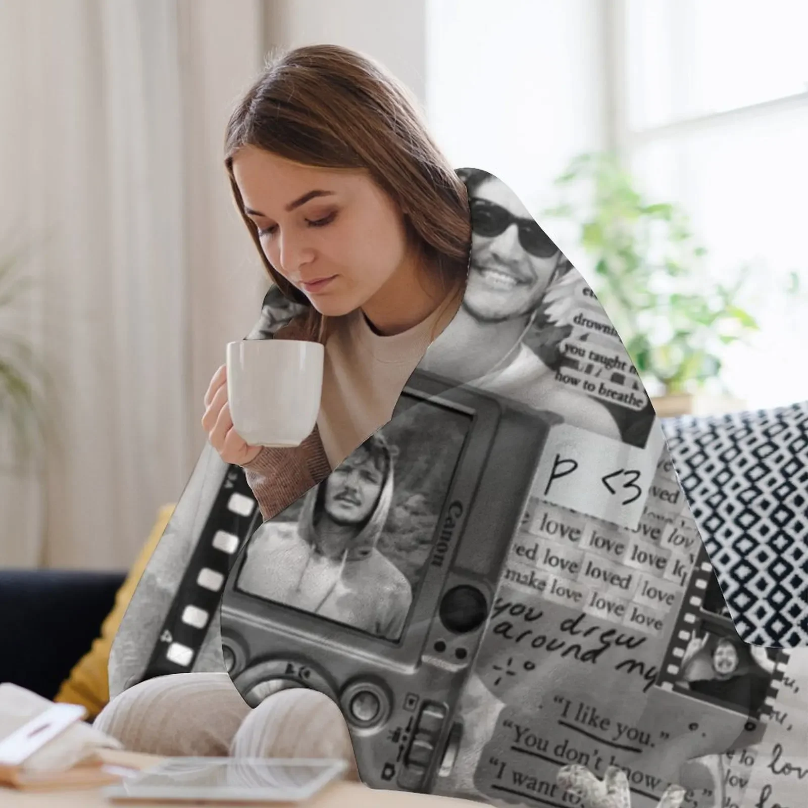 Pedro Pascal B&w Throw Blanket Summer Large Warm Sofas Blankets 
Pedro Pascal B&w Throw Blanket Summer Large Warm Sofas Blankets