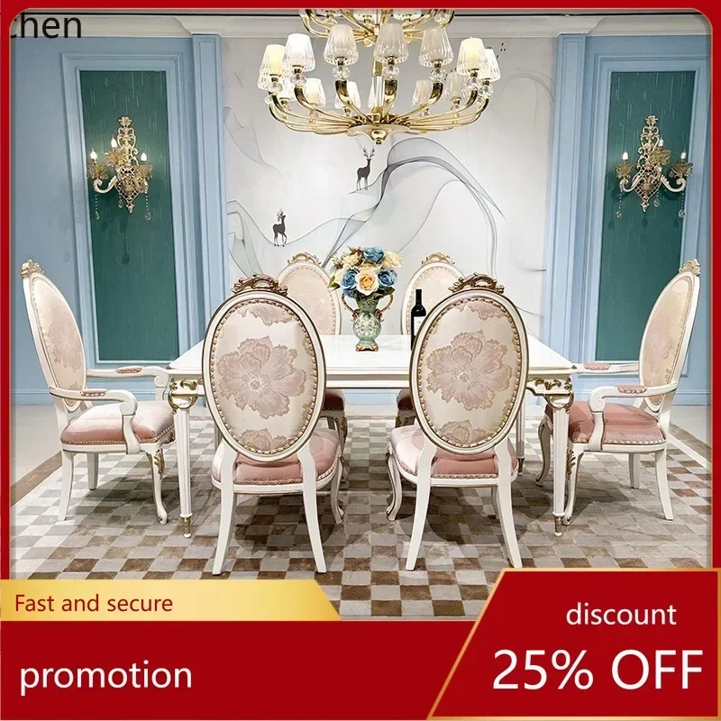 ZML Solid Wood Dining Table and Chair Set Carved Rectangular Dining Table Romantic Dining Table for Restaurant
ZML Solid Wood Dining Table and Chair Set Carved Rectangular Dining Table Romantic Dining Table for Restaurant