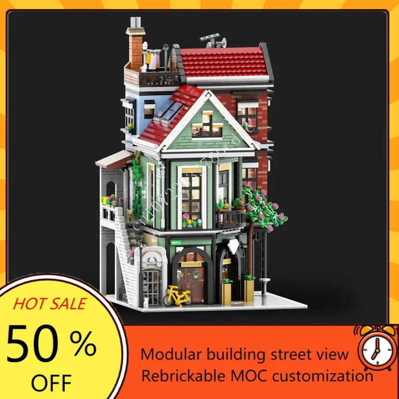4340PCS Townhouse with Jeweler and Pancake House Modular MOC Creative street view Model Building Blocks DIY Assembly Toys Gifts
4340PCS Townhouse with Jeweler and Pancake House Modular MOC Creative street view Model Building Blocks DIY Assembly Toys Gifts