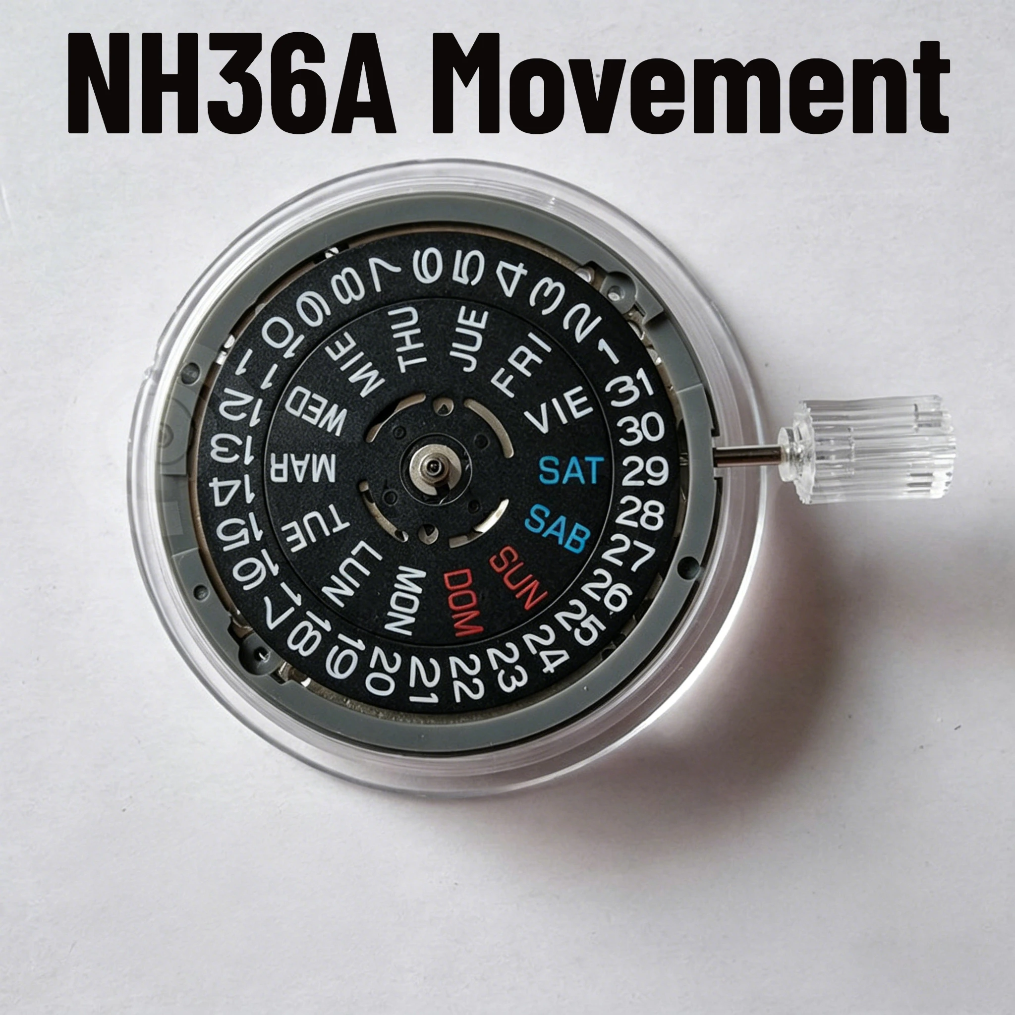 Japan Genuine NH36 4R36A Automatic Movement 24 Jewels White Day-Date Crown At 3.0/3.8 O'Clock 3:00 Modified Watch Parts
Japan Genuine NH36 4R36A Automatic Movement 24 Jewels White Day-Date Crown At 3.0/3.8 O'Clock 3:00 Modified Watch Parts