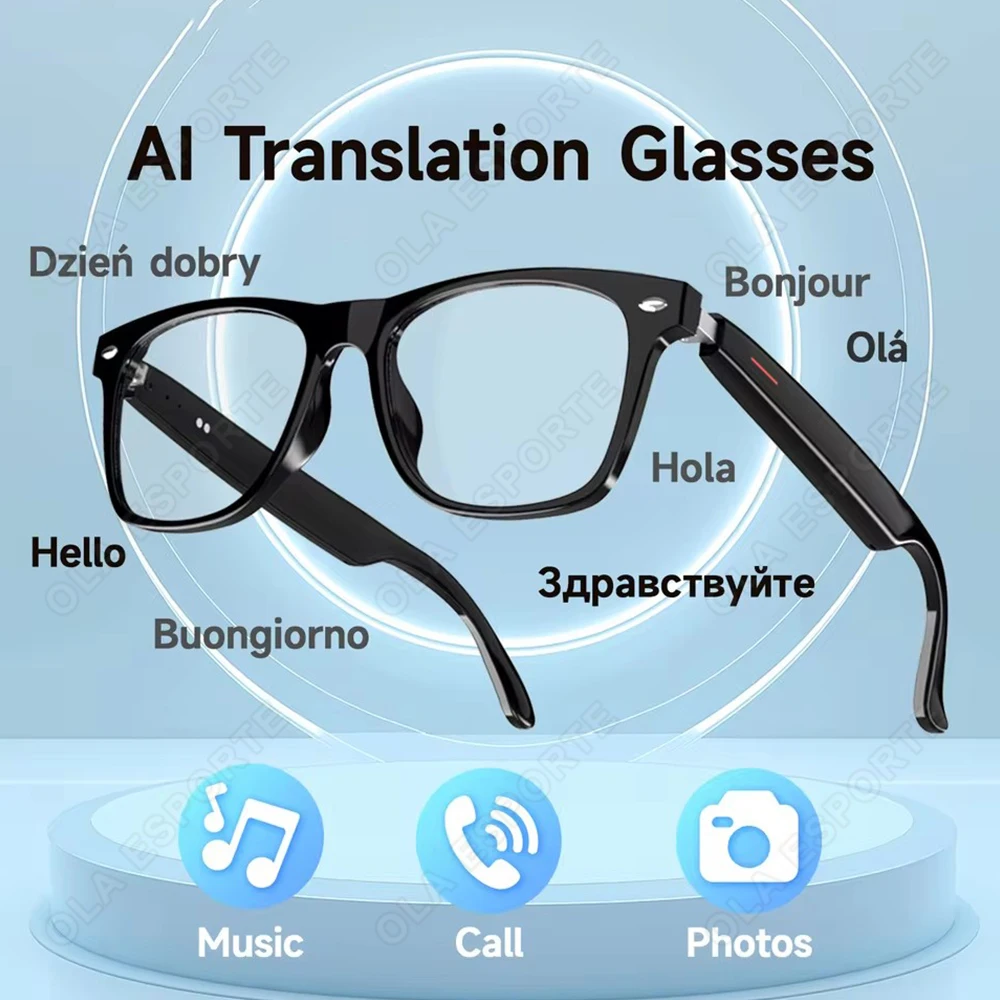 2026 New AI Smart Glasses Photochromic Lenses Bluetooth Call Noise Reduction Music Headphone Microphone Sunglasses for Men Women
2026 New AI Smart Glasses Photochromic Lenses Bluetooth Call Noise Reduction Music Headphone Microphone Sunglasses for Men Women