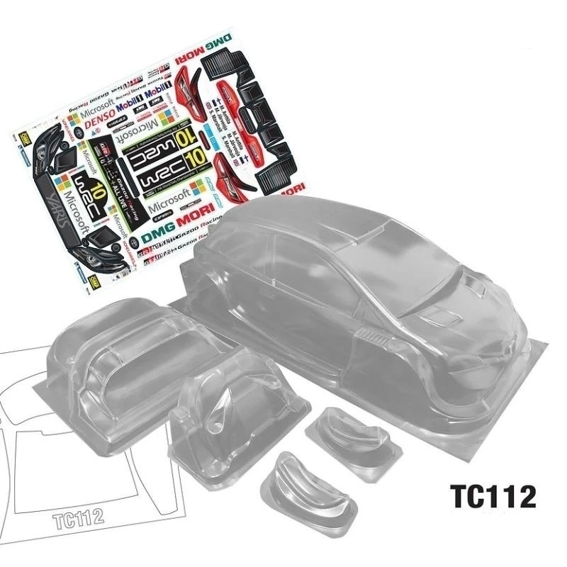 1/10 Rally Car 190mm Yaris WRC Bodies Clear Lexan Body Shell W/Rear Wing + Light Buckle and Color Decal Sticker for Rc Drift Car
1/10 Rally Car 190mm Yaris WRC Bodies Clear Lexan Body Shell W/Rear Wing + Light Buckle and Color Decal Sticker for Rc Drift Car