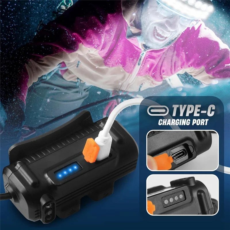 NHG-dHigh Lumen Супер яркий головной фонарь с датчиком движения и красным светом, 3 + 3 режима Водонепроницаемая светодиодная каска для
NHG-dHigh Lumen Супер яркий головной фонарь с датчиком движения и красным светом, 3 + 3 режима Водонепроницаемая светодиодная каска для