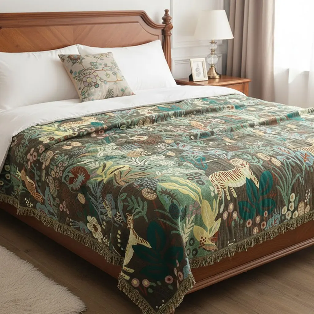 6-Layer 100% Cotton Muslin Gauze Blanket - Breathable Summer Cooling Throw for Air Conditioning & Office Nap
6-Layer 100% Cotton Muslin Gauze Blanket - Breathable Summer Cooling Throw for Air Conditioning & Office Nap